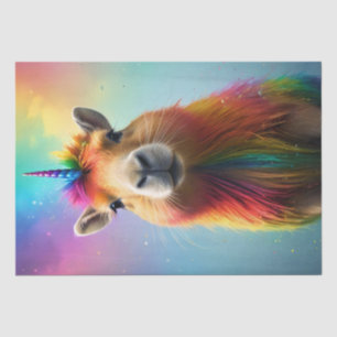 Papier Mousseline Prismhorn : Le Capybaraicorn Arc-en-ciel