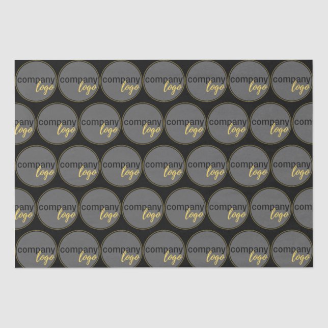 PAPIER MOUSSELINE PROFESSIONNEL MODERNE AFFAIRES LOGO MOTIF CADEAU (Recto)
