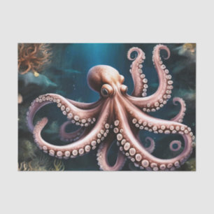 Papier Mousseline Profondeurs surréalistes Octopus