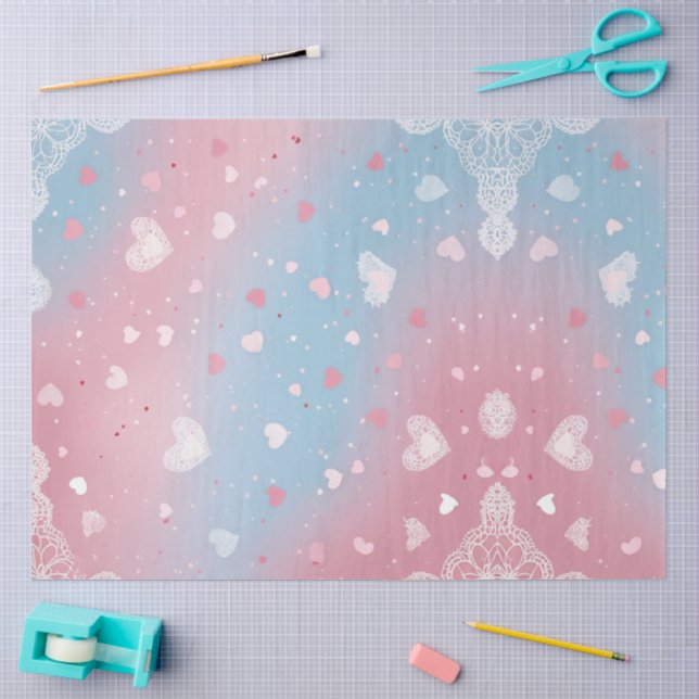 Papier Mousseline Promesse Pastel (Artisanat)