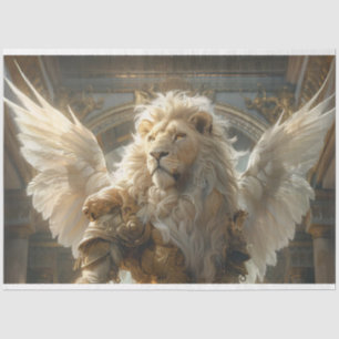 Papier Mousseline Protecteur des ailes de l'angle de lion mythique d