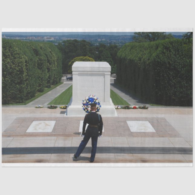 Papier Mousseline Protéger le déroutement du soldat inconnu (Recto)