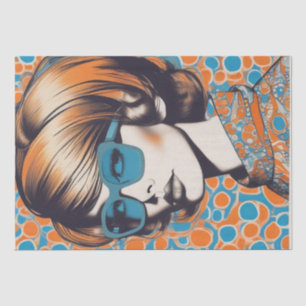 Papier Mousseline Psychédélique : Un papier de découpage rétro Hippi