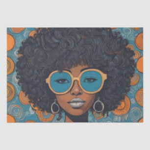 Papier Mousseline Psychédélique : Un papier de découpage rétro Hippi