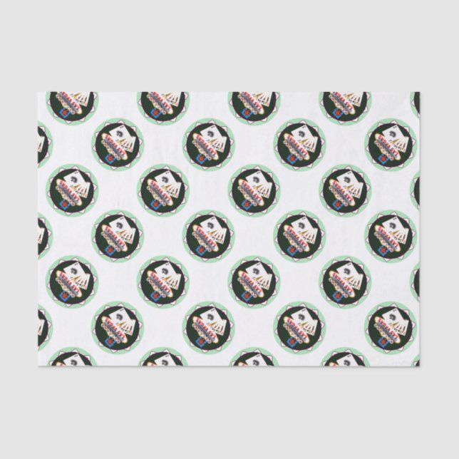 Papier Mousseline Puce de poker de Las Vegas Sign and Two (Recto)