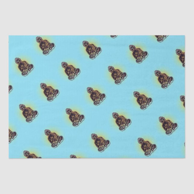 Papier Mousseline Puissance noire de Bouddha (Recto)