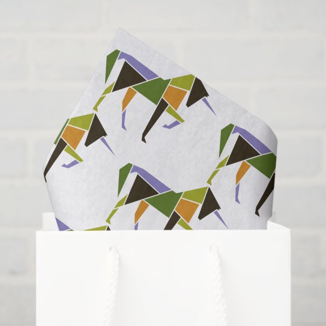 Papier Mousseline Puissant Unicorne moderne Cheval Abstrait animal (Sac cadeau)