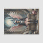 Punk Angel in Stripes Decoupage