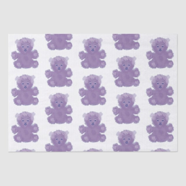 Papier Mousseline Purple bear (Recto)