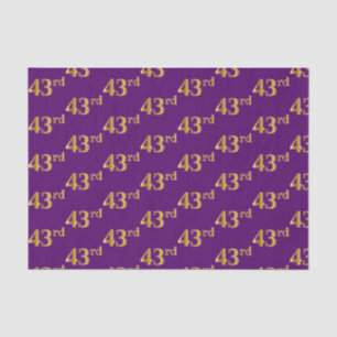 Papier Mousseline Purple, Faux Gold 43ème (Quarante-Troisième) Événe