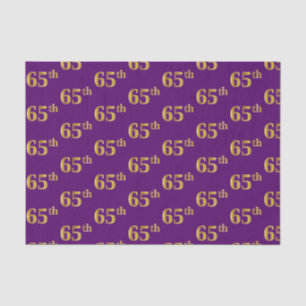 Papier Mousseline Purple, Faux Gold 65e (Soixante-cinquième)