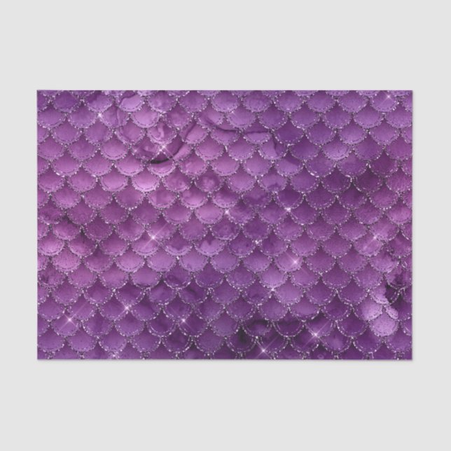 Papier Mousseline Purple ombre Glam Mermaid (Recto)