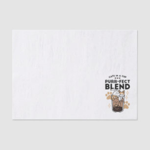 Papier Mousseline Purr-fect Blend : Cat and Coffee Art for Pet Lover
