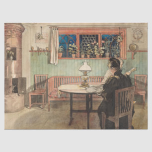 Papier Mousseline Quand les enfants sont allés au lit par Carl Larss