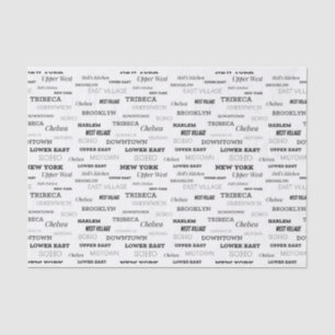 Papier Mousseline Quartiers de New York