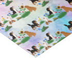 Quatre Espagnols Cavaliers dans un champ de fleurs