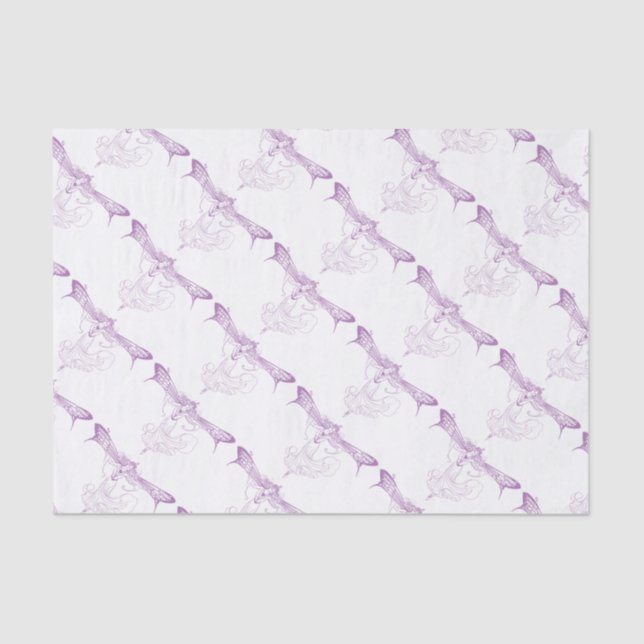 Papier Mousseline Queen Mab Fairy, Sweet sixteen en violet (Recto)