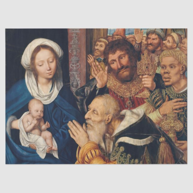 Papier Mousseline Quentin Matsys - L'Adoration du Magi (Recto)