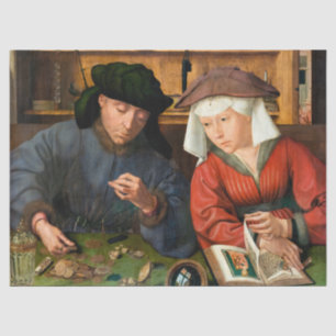 Papier Mousseline Quentin Matsys - Le Moneylender et sa femme