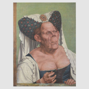 Papier Mousseline Quentin Matsys - Une Vieille Femme Grotesque