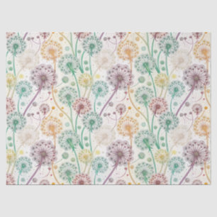 Papier Mousseline Rainbow Dandelion Breeze - Flore capricieuse