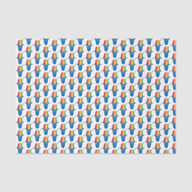 Papier Mousseline Rainbow Hawaii Rainbow Shave Ice Dessert Hawaii (Recto)