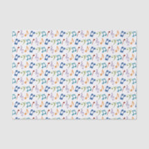 Rainbow Music Notes Tissue Paper