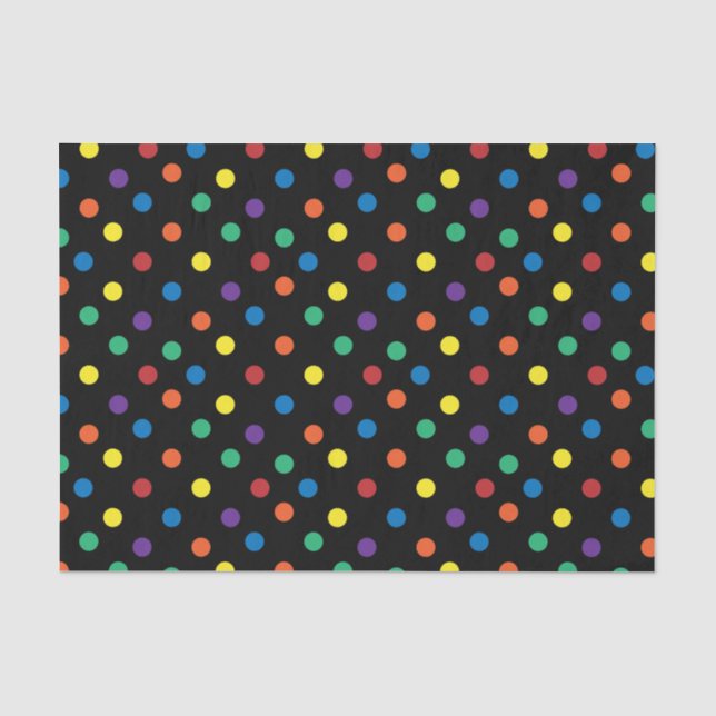 Papier Mousseline Rainbow Pride Valentine Tissue Paper (Recto)