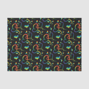 Papier Mousseline Rainbow Pride Valentine Tissue Paper