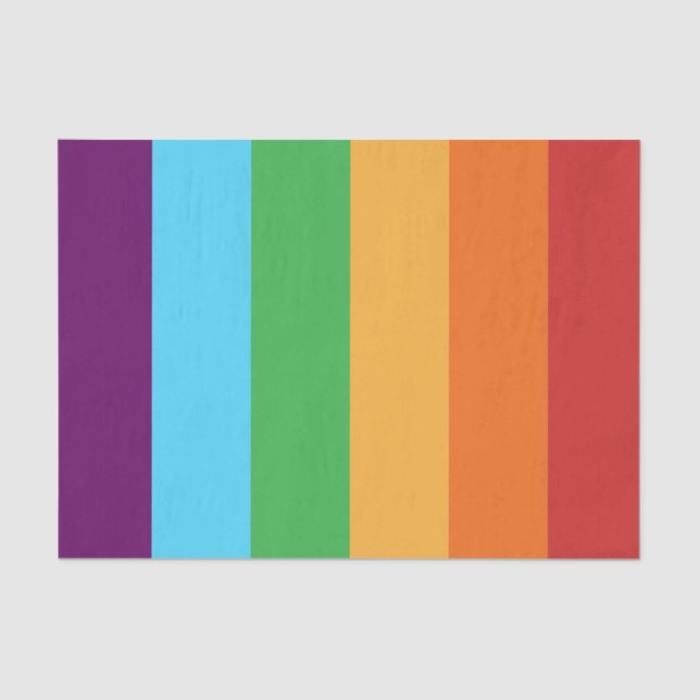 Papier Mousseline Rainbow Stripes amusant Bright Candy fête d'annive (Recto)