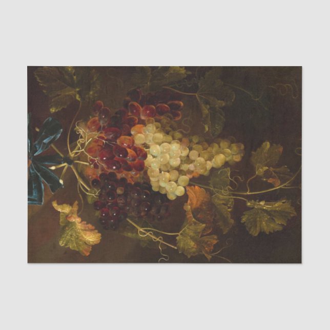 Papier Mousseline Raisins au ruban bleu par Harmen Loeding (Recto)