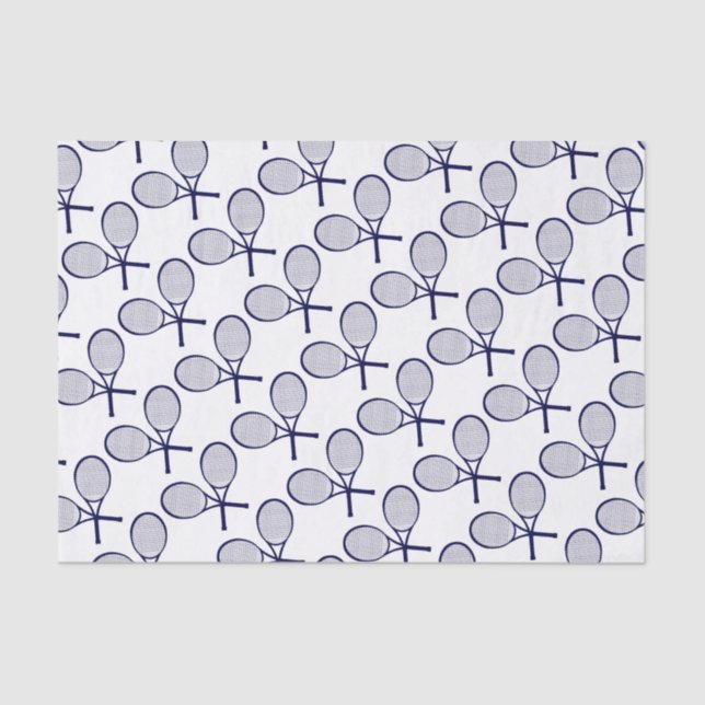 Papier Mousseline Raquettes croisées Silhouette (Recto)