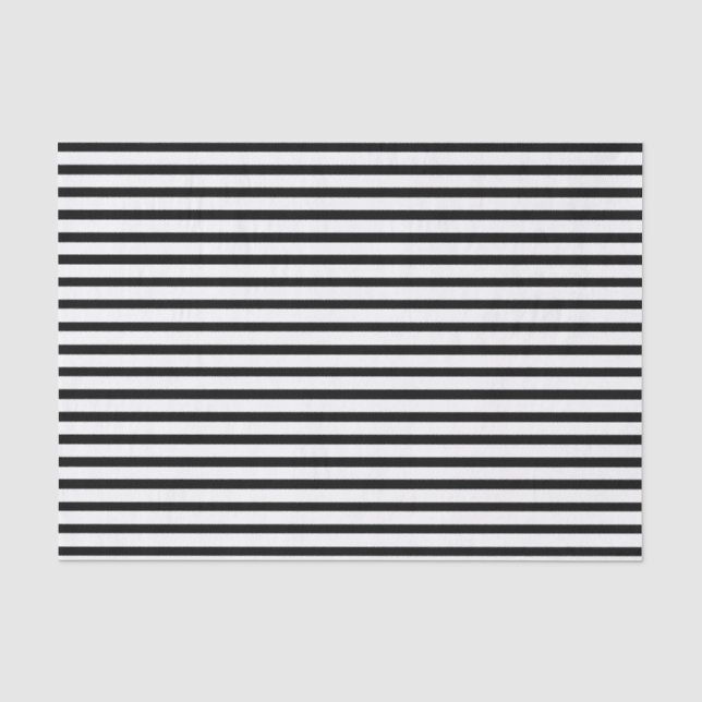 Papier Mousseline Rayure noire et blanche ou noire et (Recto)