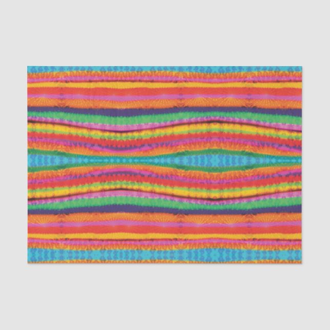 Papier Mousseline Rayures de colorant de cravate (Recto)