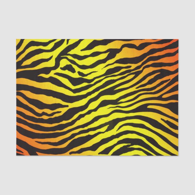 Papier Mousseline Rayures de tigre (Recto)