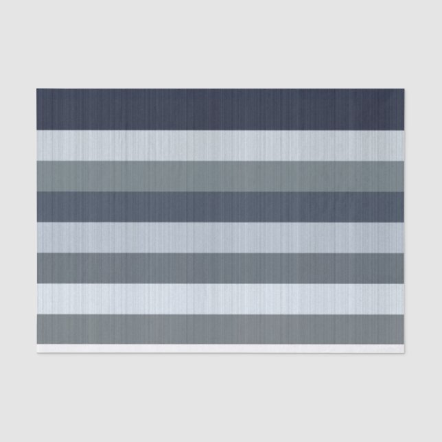 Papier Mousseline Rayures gris de la marine Lancer l'oreiller  (Recto)