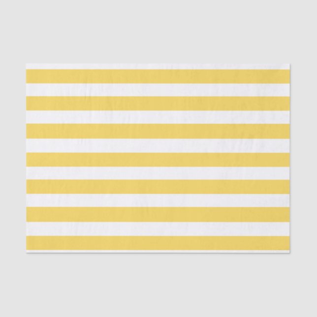Papier Mousseline Rayures jaunes de chaise longue (Recto)