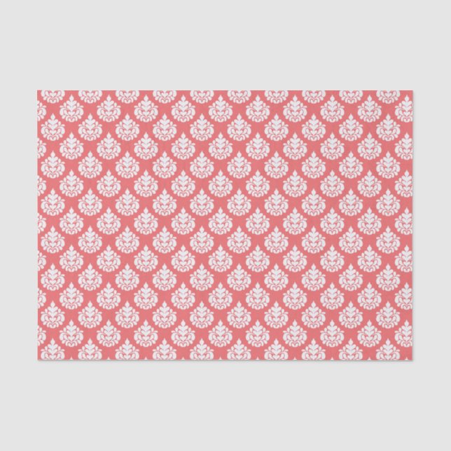 Papier Mousseline Red Drops Abstrait Motif Tissue Paper (Recto)