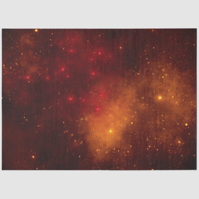 Papier Mousseline Red Galaxy Series Design 2 (Recto)