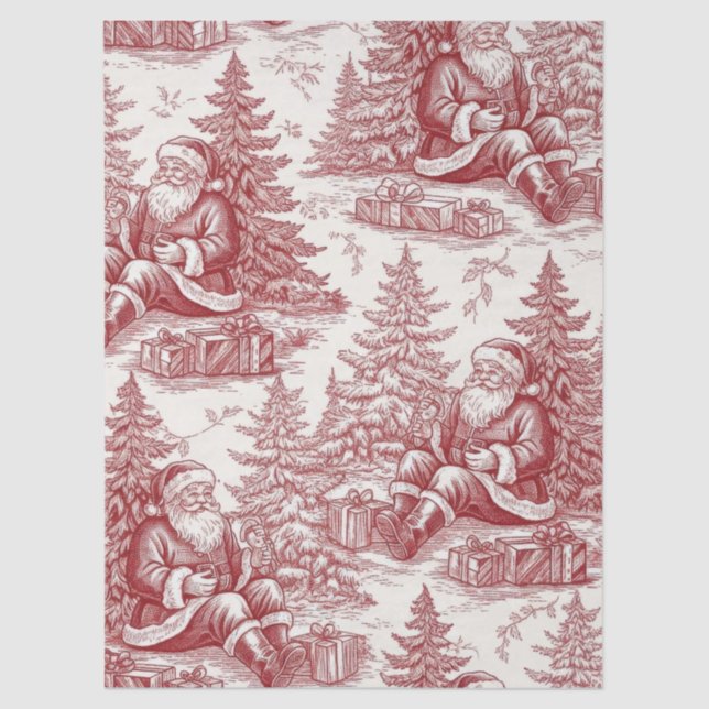 Papier Mousseline Red Toile (Recto)