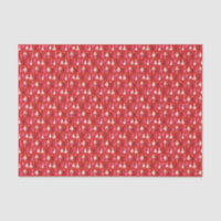 Red Tropical Christmas Palm Trees Decoupage