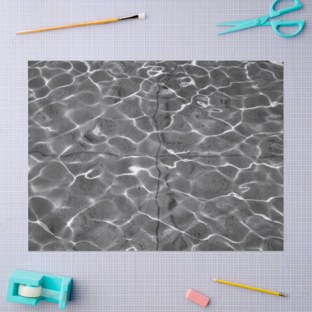 Papier Mousseline Réflexions Abstraites Sur Le Papier Tissu D'Eau (Artisanat)