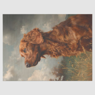 Papier Mousseline Regal Irish Setter Portrait Decoupage