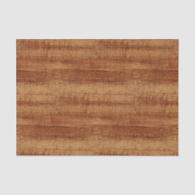 Papier Mousseline Regard du bois de grain d'acacia bouclé de Koa (Recto)