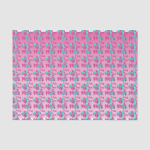 Papier Mousseline Regardez qui a 90 ans 90e anniversaire2 rose et