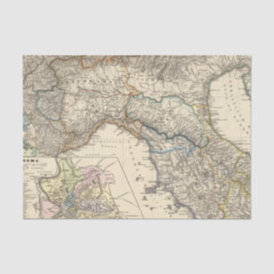Papier Mousseline Regiones d'Italiae IIIIXI
