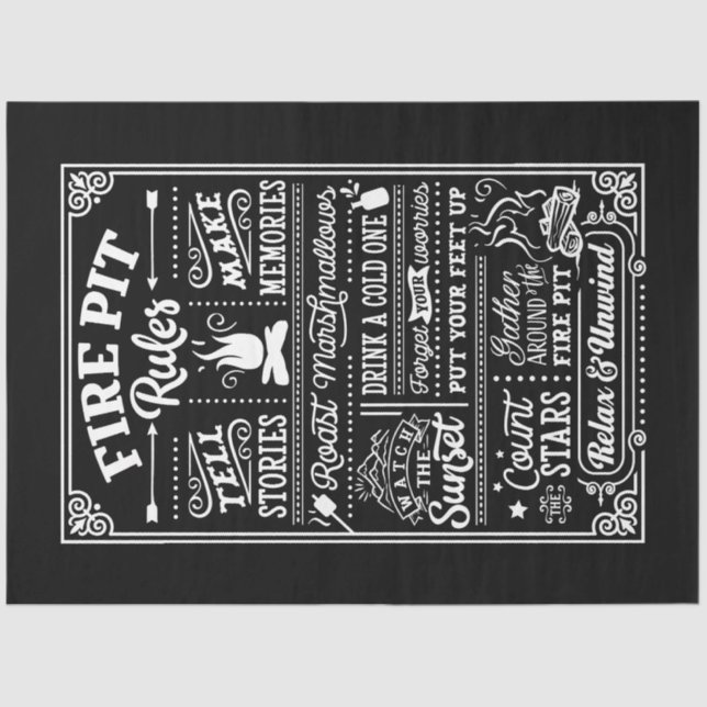 Papier Mousseline Règles du point d'incendie (Recto)