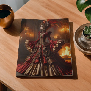 Papier Mousseline Reine de feu de Phoenix Steampunk industriel victo