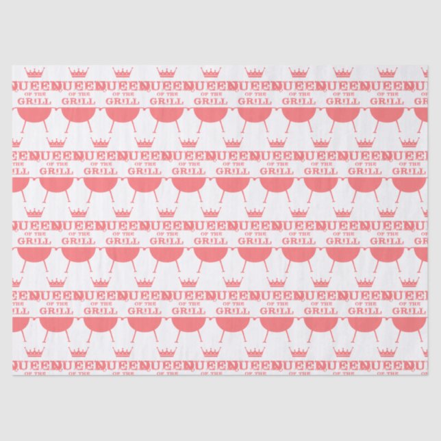 Papier Mousseline Reine Du Grill, Rose (Recto)