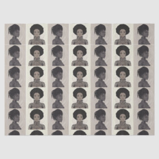 Papier Mousseline Reines Afrofuturistes Monochromes